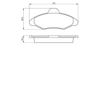 Комплект спирачни накладки BOSCH за FORD ESCORT (AVL) товарен от 1995 до 2001