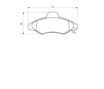 Комплект спирачни накладки BOSCH за FORD ESCORT (AVL) товарен от 1995 до 2001