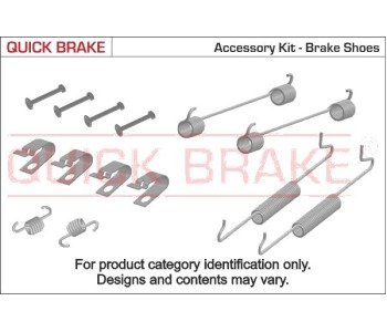 Комплект принадлежности, спирани челюсти QUICK BRAKE за FORD ESCORT (AVL) товарен от 1995 до 2001