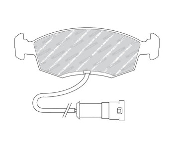 Комплект спирачни накладки FERODO PREMIER за FORD SIERRA (BNC) комби от 1982 до 1986