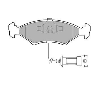 Комплект спирачни накладки DELPHI за FORD SIERRA (BNC) комби от 1982 до 1986