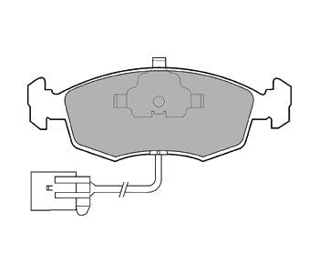 Комплект спирачни накладки DELPHI за FORD ESCORT VI (GAL) седан от 1993 до 1995