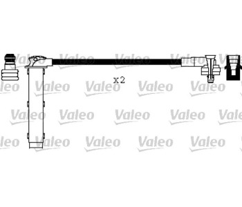 Комплект запалителни кабели VALEO за FORD TRANSIT TOURNEO (FD, FB, FS, FZ, FC) от 2000 до 2006