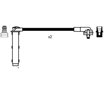 Комплект запалителни кабели NGK за FORD ESCORT V (GAL) от 1990 до 1992