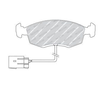 Комплект спирачни накладки FERODO PREMIER за FORD SCORPIO I (GGE) комби от 1988 до 1994