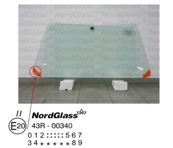 Челно стъкло NordGlass за FORD FIESTA III (GFJ) от 1989 до 1997