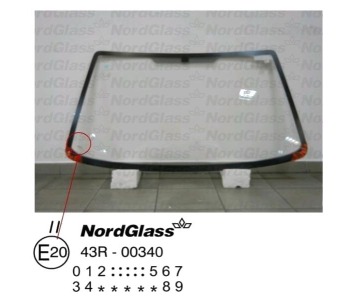Челно стъкло NordGlass за FORD FIESTA IV (J5, J3) ван от 1996 до 2003