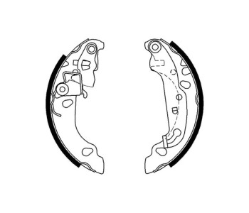 Комплект спирачни челюсти FERODO за FORD FUSION (JU) от 2002 до 2012