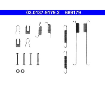 Комплект принадлежности, спирани челюсти ATE за FIAT BRAVA (182) от 1995 до 2001