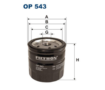 Маслен филтър FILTRON OP 543 за FORD TRANSIT (T) товарен от 1985 до 1992