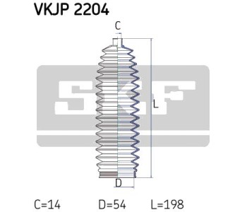 Комплект маншон, полуоска SKF за FORD FIESTA V (JH, JD) от 2001 до 2008