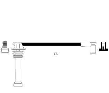 Комплект запалителни кабели NGK за FORD FOCUS I (DAW, DBW) от 1998 до 2004