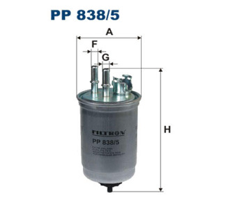Горивен филтър FILTRON PP 838/5 за FORD TRANSIT CONNECT (P65, P70, P80) товарен от 2002 до 2013