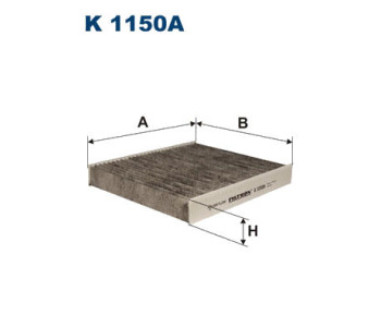 Филтър купе (поленов филтър) FILTRON K 1150A за VOLVO V50 (MW) комби от 2004 до 2012