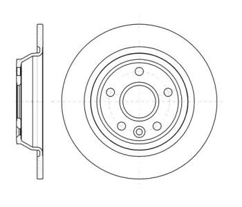 Спирачен диск плътен Ø302mm за FORD GALAXY (WA6) от 2006 до 2015