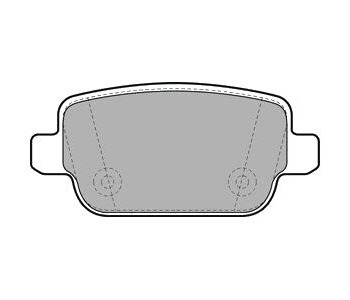 Комплект спирачни накладки DELPHI за FORD MONDEO IV (BA7) лифтбек от 2007 до 2015