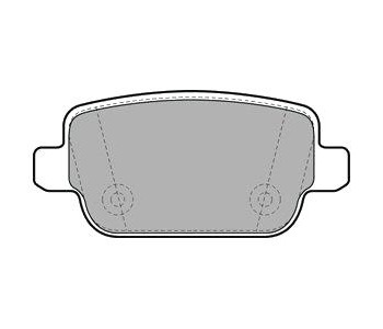 Комплект спирачни накладки DELPHI за FORD FOCUS II (DA, HCP) от 2004 до 2012