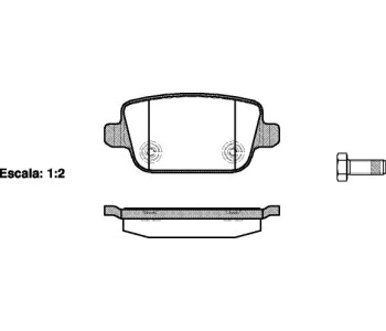 Комплект спирачни накладки ROADHOUSE за FORD FOCUS II (DA, HCP) от 2004 до 2012