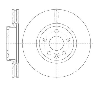 Спирачен диск вентилиран Ø300mm за FORD GALAXY (WA6) от 2006 до 2015