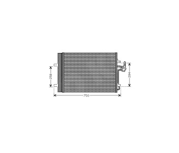 Кондензатор климатизации P.R.C за FORD GALAXY (WA6) от 2006 до 2015