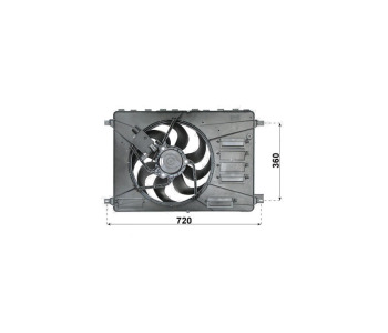 Вентилатор охлаждане на двигателя P.R.C за FORD MONDEO IV (BA7) лифтбек от 2007 до 2015