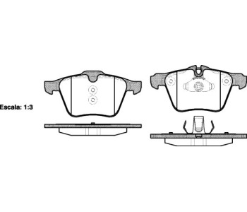 Комплект спирачни накладки ROADHOUSE за JAGUAR F-TYPE (X152) купе от 2013