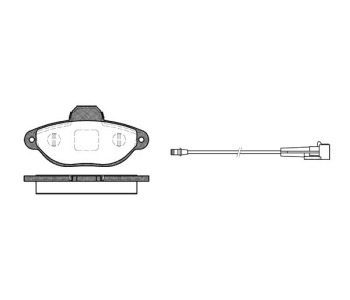 Комплект спирачни накладки ROADHOUSE за FIAT CINQUECENTO (170) от 1991 до 1998