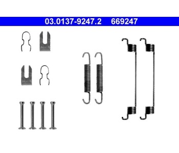 Комплект принадлежности, спирани челюсти ATE за FIAT PUNTO (188) от 1999 до 2012