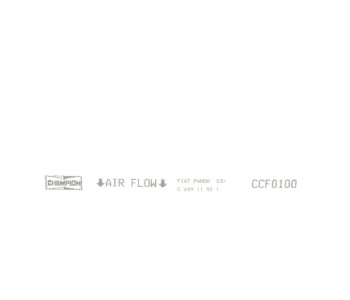 Филтър купе (поленов филтър) CHAMPION CCF0100 за FIAT 500C (312) от 2009