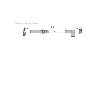 Комплект запалителни кабели STARLINE за FORD MAVERICK (UDS, UNS) от 1993 до 1998