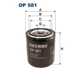 Маслен филтър FILTRON OP 581 за NISSAN CHERRY II (N10) хечбек от 1978 до 1983