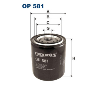 Маслен филтър FILTRON OP 581 за NISSAN SUNNY II (N13) седан от 1986 до 1991