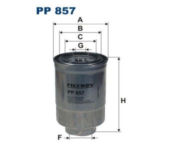 Горивен филтър FILTRON PP 857 за NISSAN PRIMERA (P10) седан от 1990 до 1996