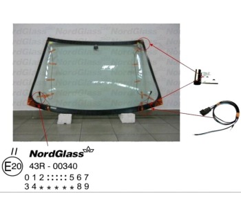 Челно стъкло NordGlass за FORD MONDEO II (BAP) лифтбек от 1996 до 2000