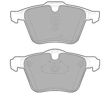 Комплект спирачни накладки DELPHI за FORD MONDEO IV (BA7) лифтбек от 2007 до 2015