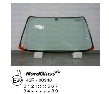 Челно стъкло NordGlass за FORD SIERRA (GBC, GBG) хечбек от 1987 до 1993