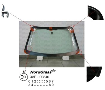 Челно стъкло NordGlass за FORD PUMA (EC) от 1997 до 2002
