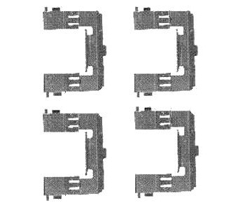 Комплект принадлежности дискови накладки DELPHI за FORD RANGER I (ER, EQ) от 1997 до 2006