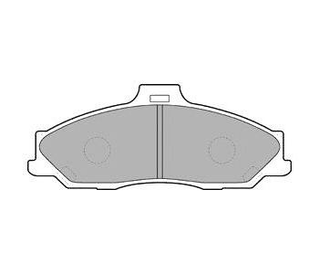 Комплект спирачни накладки DELPHI за MAZDA BT-50 (CD, UN) пикап от 2006 до 2015