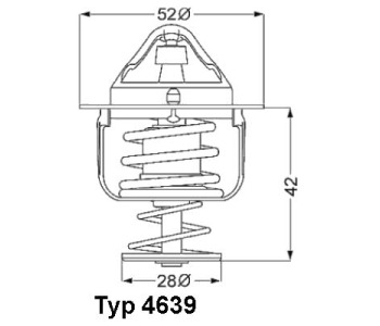 Термостат, охладителна течност 82°C WAHLER за MAZDA 323 S V (BA) от 1992 до 2003