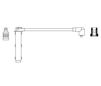 Запалителен кабел BOSCH за FORD SIERRA (GBC, GBG) хечбек от 1987 до 1993