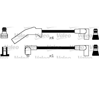 Комплект запалителни кабели VALEO за FORD SIERRA (GBG, GB4) седан от 1987 до 1993