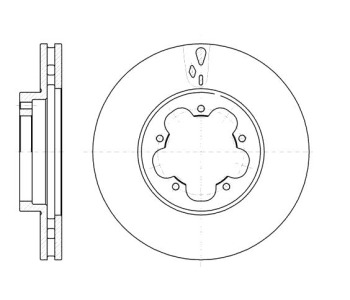 Спирачен диск вентилиран Ø280mm за FORD TRANSIT товарен от 2006 до 2014