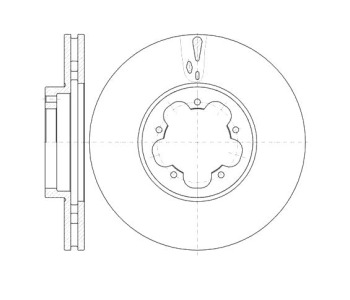 Спирачен диск вентилиран Ø300mm за FORD TRANSIT товарен от 2006 до 2014