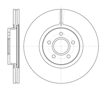 Спирачен диск вентилиран Ø320mm за VOLVO V40 хечбек от 2012