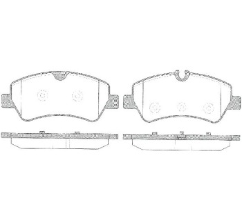 Комплект спирачни накладки ROADHOUSE за FORD TRANSIT CUSTOM товарен от 2012