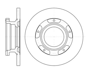 Спирачен диск плътен Ø280mm за FORD TRANSIT товарен от 2006 до 2014