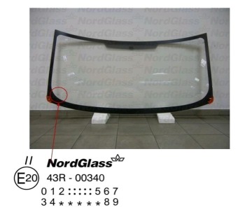 Челно стъкло NordGlass за FORD TRANSIT (FA) товарен от 2000 до 2006