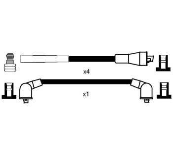 Комплект запалителни кабели NGK за FORD TRANSIT (T) товарен от 1985 до 1992