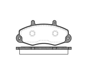 Комплект спирачни накладки ROADHOUSE за FORD TRANSIT (E) товарен от 1994 до 2000